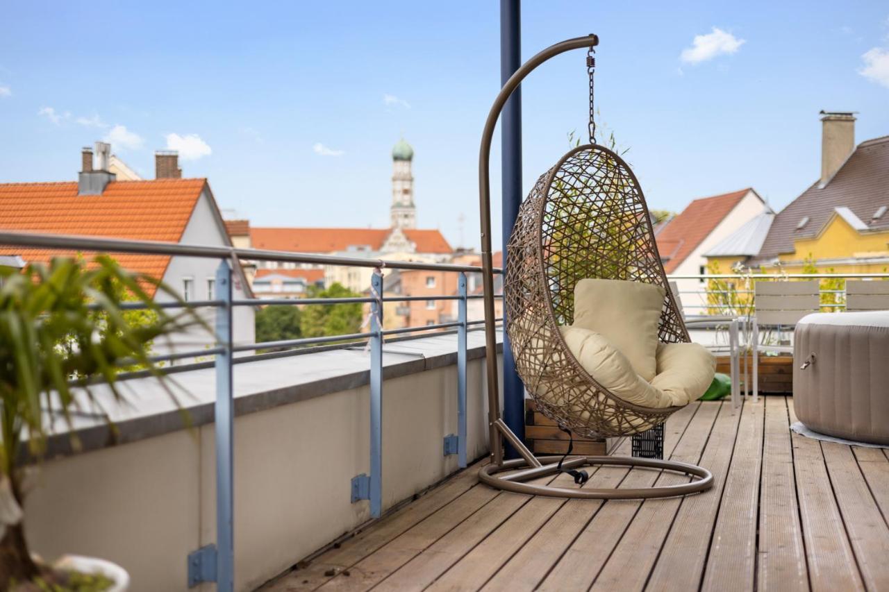 Arbio I Premium Penthouse Apartment Augsbourg Extérieur photo