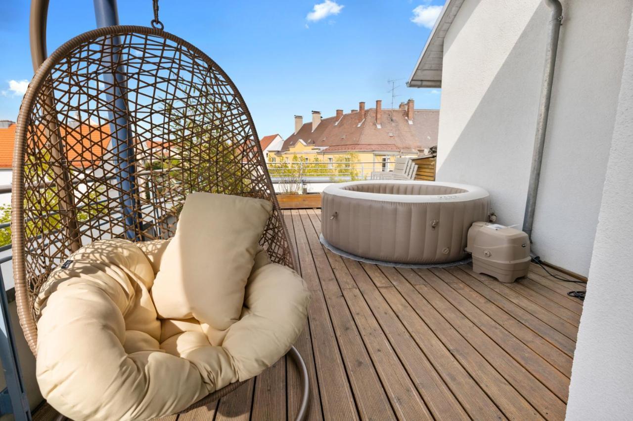 Arbio I Premium Penthouse Apartment Augsbourg Extérieur photo
