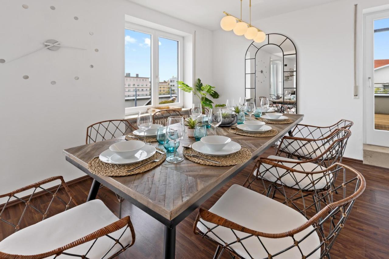 Arbio I Premium Penthouse Apartment Augsbourg Extérieur photo